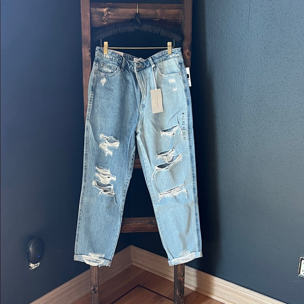 Flying Monkey Light Blue Distressed Jeans